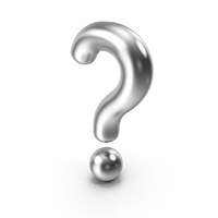 Metal Question Mark Symbol PNG & PSD Images