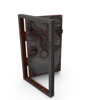 Rusted Metal Bunker Door Open PNG & PSD Images