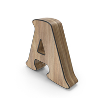 Wooden Letter A PNG & PSD Images