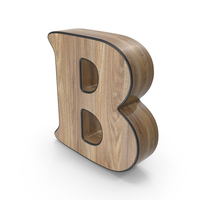 Wooden Letter B PNG & PSD Images