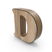 Wooden Letter D PNG & PSD Images