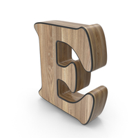 Wooden Letter E PNG & PSD Images