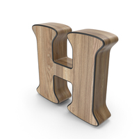 Wooden Letter H PNG & PSD Images