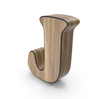 Wooden Letter J PNG & PSD Images