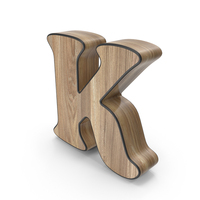 Wooden Letter K PNG & PSD Images