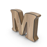 Wooden Letter M PNG & PSD Images