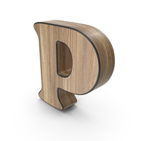 Wooden Letter P PNG & PSD Images