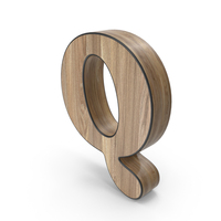Wooden Letter Q PNG & PSD Images