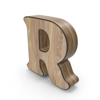 Wooden Letter R PNG & PSD Images
