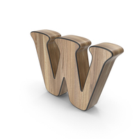 Wooden Letter W PNG & PSD Images