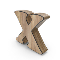 Wooden Letter X PNG & PSD Images