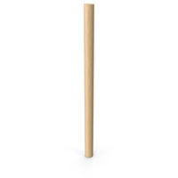 Narrow Unfinished Wooden Pole PNG & PSD Images