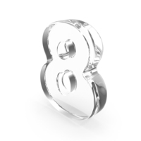 Glass Number 8 PNG & PSD Images