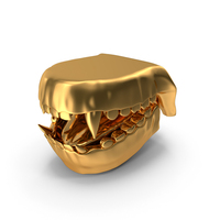 Open Golden Animal Mouth PNG & PSD Images