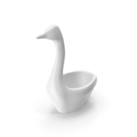 Decorative Swan Sculpture White PNG & PSD Images