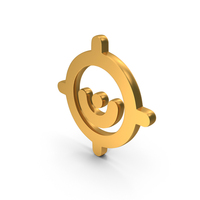 Target Point Symbol Gold PNG & PSD Images