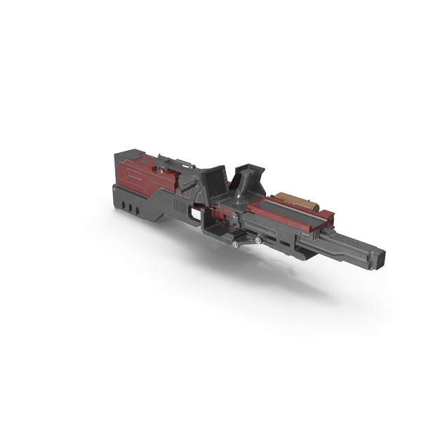 Red Plasma Rifle PNG & PSD Images