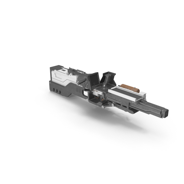 White Plasma Rifle PNG & PSD Images