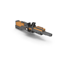 Orange Plasma Rifle PNG & PSD Images