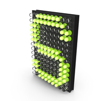 LED Matrix Letter S PNG & PSD Images
