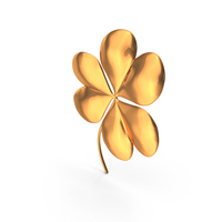 Three Leaf Clover Golden PNG & PSD Images