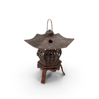 Japanese Antique Metal Lantern PNG & PSD Images