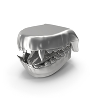 Silver Animal Mouth Open PNG & PSD Images
