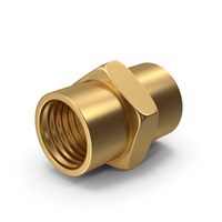 Gold Pipe Fitting PNG & PSD Images