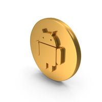 Android Icon Gold PNG & PSD Images