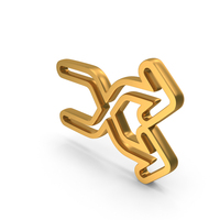 Out Line Shuffle Icon Gold PNG & PSD Images