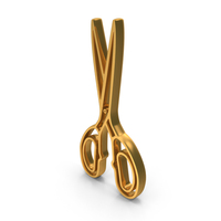 Cutting Scissor Icon Gold PNG & PSD Images