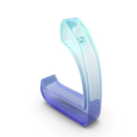 Letter Glass Farsi Arabic D PNG & PSD Images