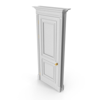 Classic Door Wood White PNG & PSD Images