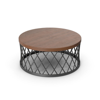 Round Table Dark Wood PNG & PSD Images
