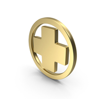 Medical Circle Ring Shape Gold PNG & PSD Images