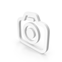 Camera Logo Shape White PNG & PSD Images