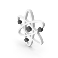 Science Atom Shape White PNG & PSD Images