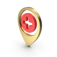 Hospital Medical Plus Location Shape Symbol Gold PNG & PSD Images
