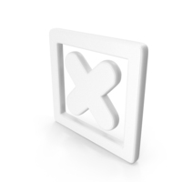 Cross Or Wrong Mark Shapes White PNG & PSD Images