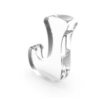 Glass Letter J PNG & PSD Images