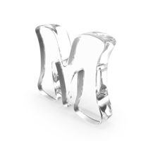 Glass Letter M PNG & PSD Images
