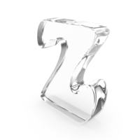 Glass Letter Z PNG & PSD Images