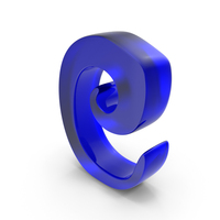 Colored Glass Matte Letter C PNG & PSD Images