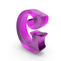 Colored Glass Matte Letter G PNG & PSD Images