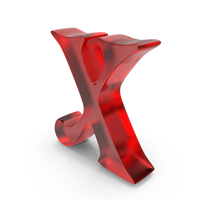 Colored Glass Matte Letter X PNG & PSD Images