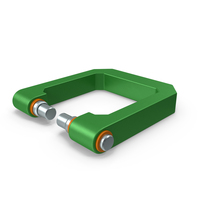 SciFi Mechanical Part Green PNG & PSD Images