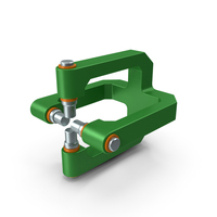 SciFi Mechanical Part Green PNG & PSD Images