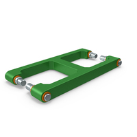 SciFi Mechanical Part Green PNG & PSD Images