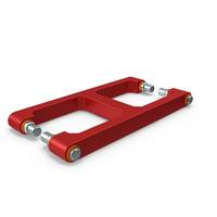 SciFi Mechanical Part Red PNG & PSD Images
