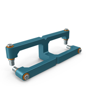 SciFi Mechanical Part Blue PNG & PSD Images